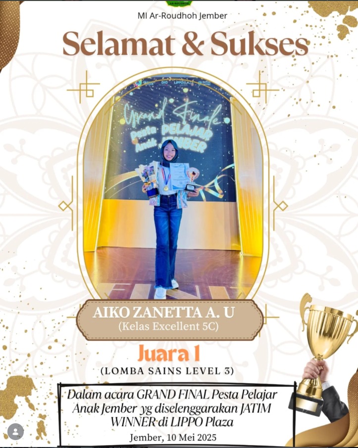 Aiko Zanetta Ameera Utama Raih Juara 1 Lomba Sains pada Grand Final Pesta Pelajar