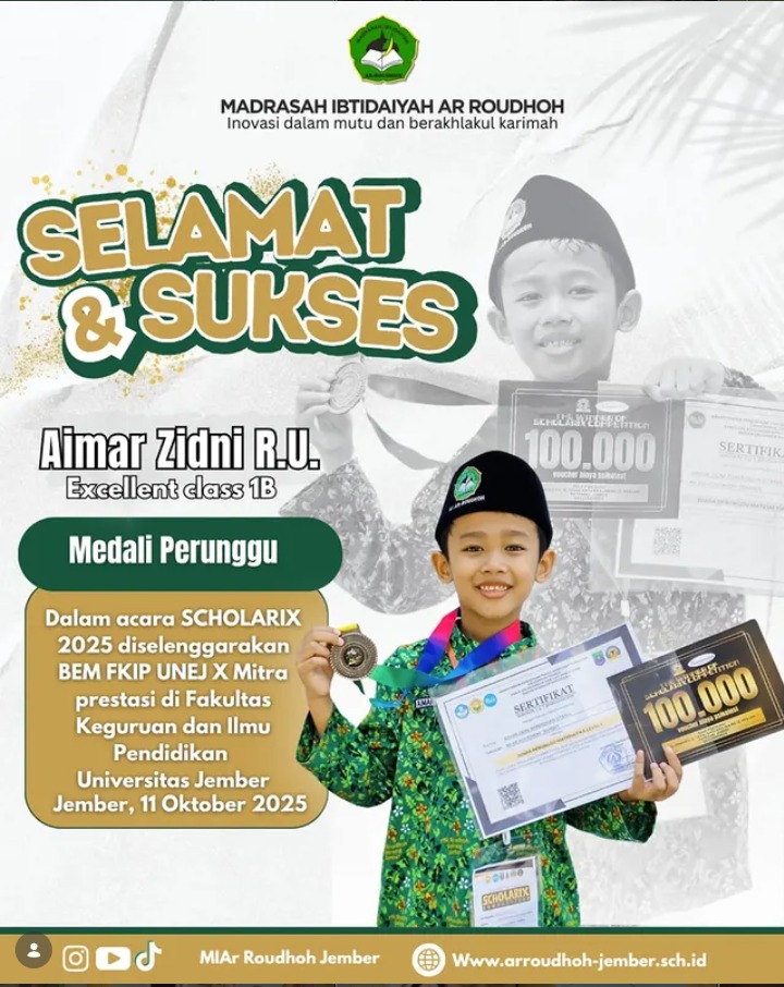 Aimar Zidni R.U. Raih Medali Perunggu pada Ajang Scholarix 2025