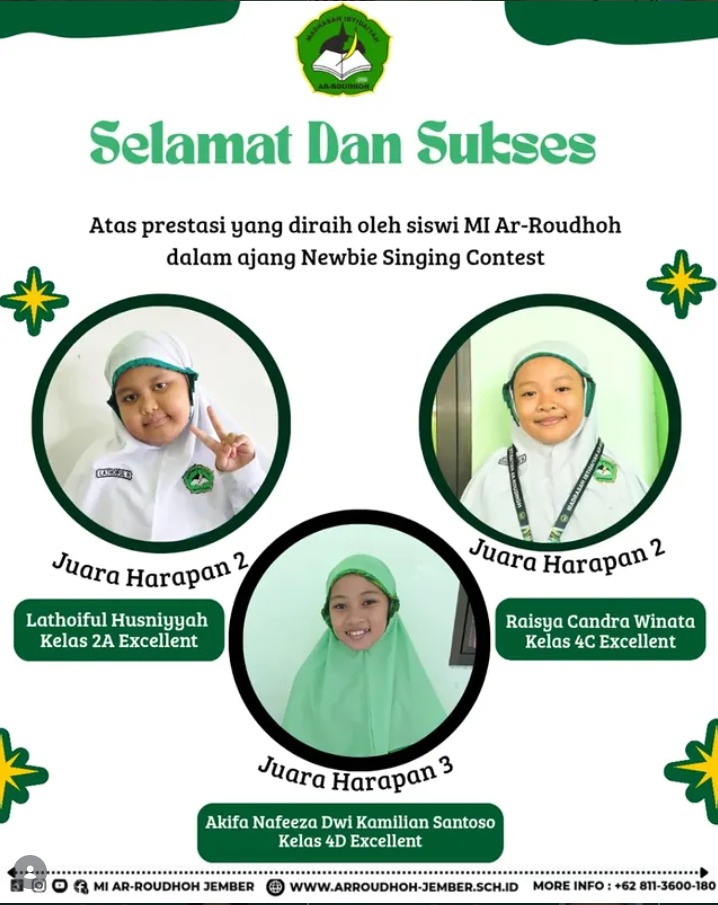 Siswa MI Raih Prestasi Membanggakan dalam Ajang Newbin Singing Contest
