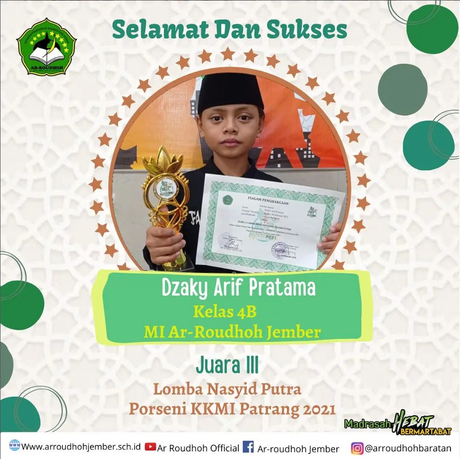 Dzaky Arif Pratama Ukir Prestasi di Ajang PORSENI KKMI Patrang 2021